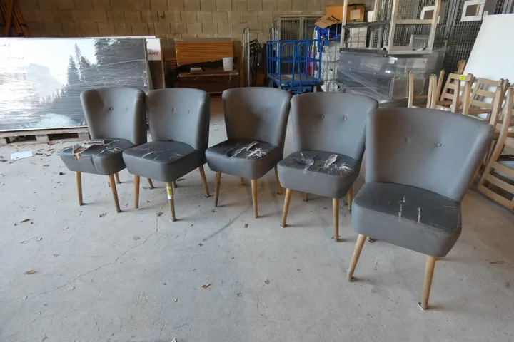 5x Sessel/Stuhl ohne Wagen